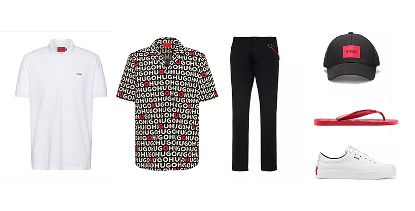 muška polo majica muška košulja kratkih rukava muške chino pantalone crni muški kačket crvene muške japanke bele muške patike