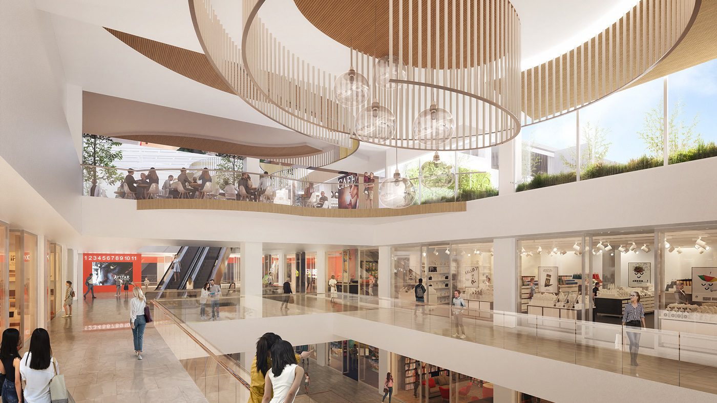 Ušće shopping centar unutrašnjost (render)