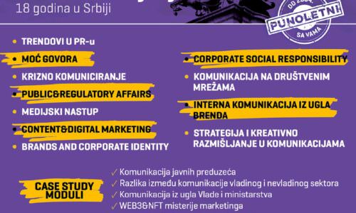 Agenda, PR u vreme neizvesnosti