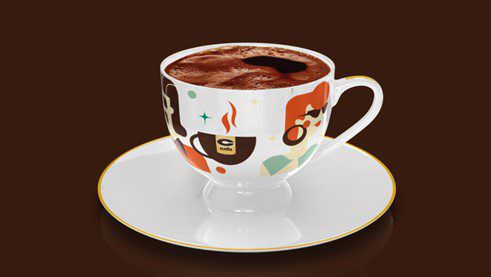 C-kafa retro šoljica