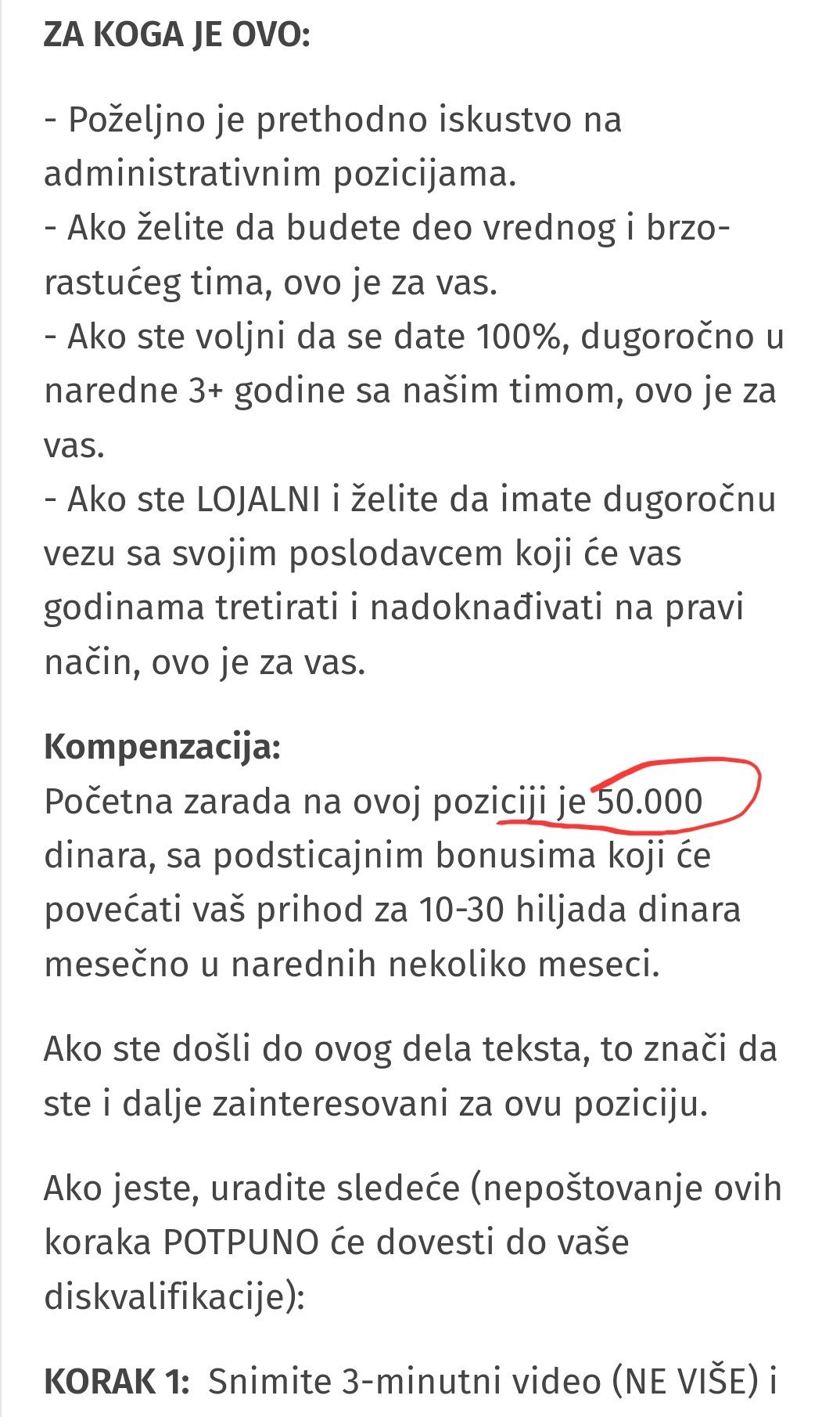 Oglas za posao (TW)