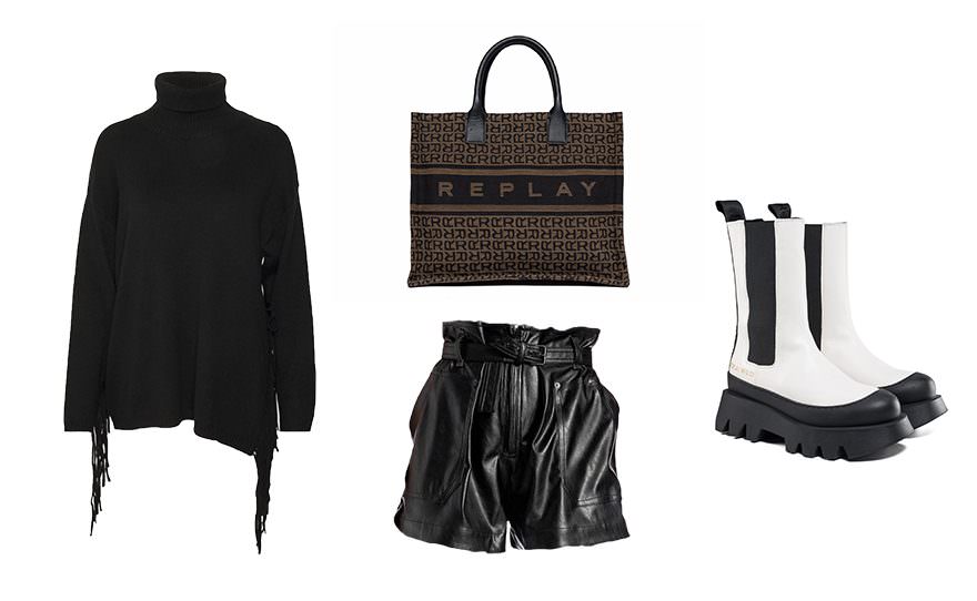 rolka šorts torba čizme