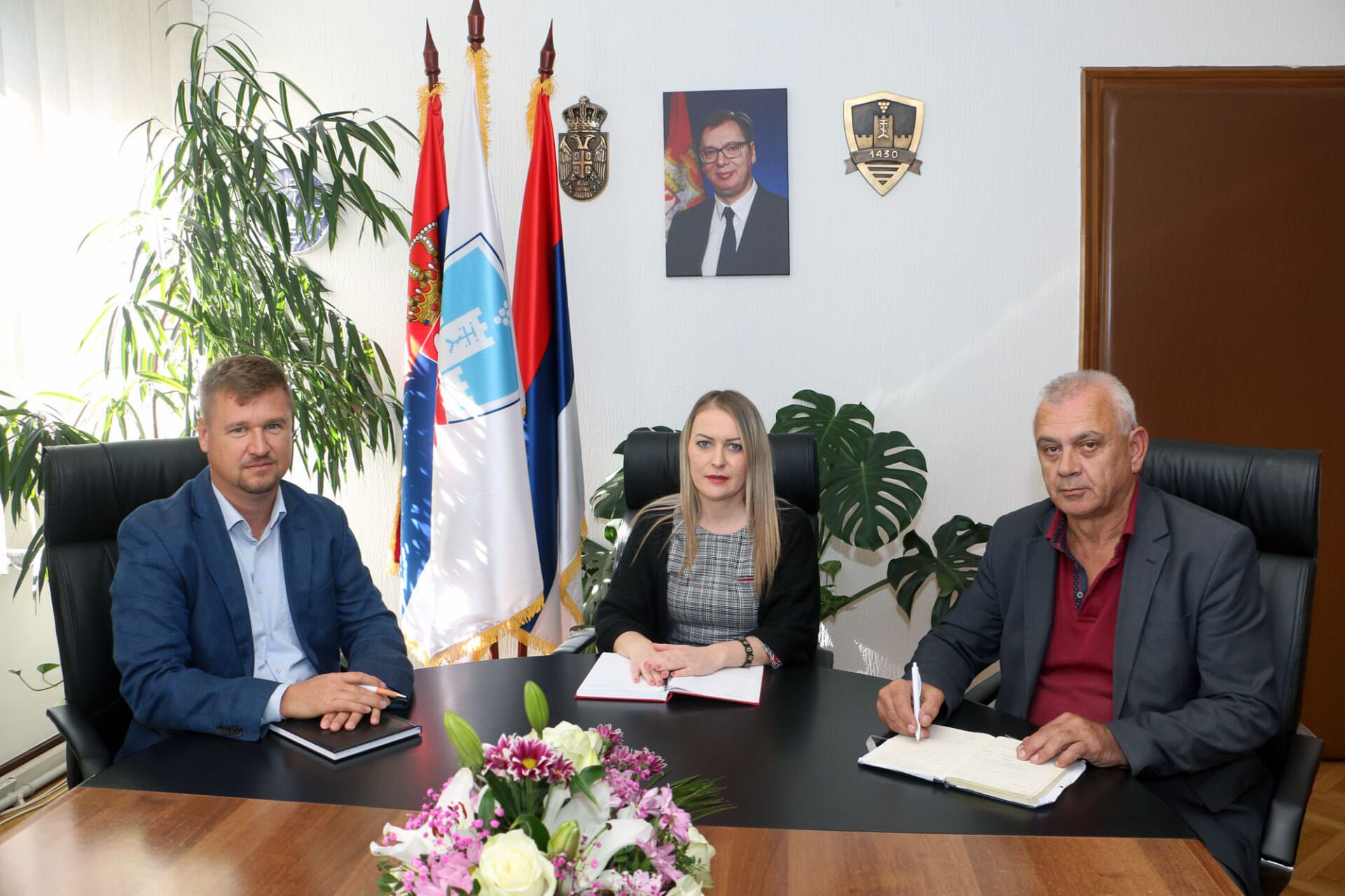 Szilveszter Horvath, Marija Marković-Stavrić i Dejan Milenković pred.radne grupe