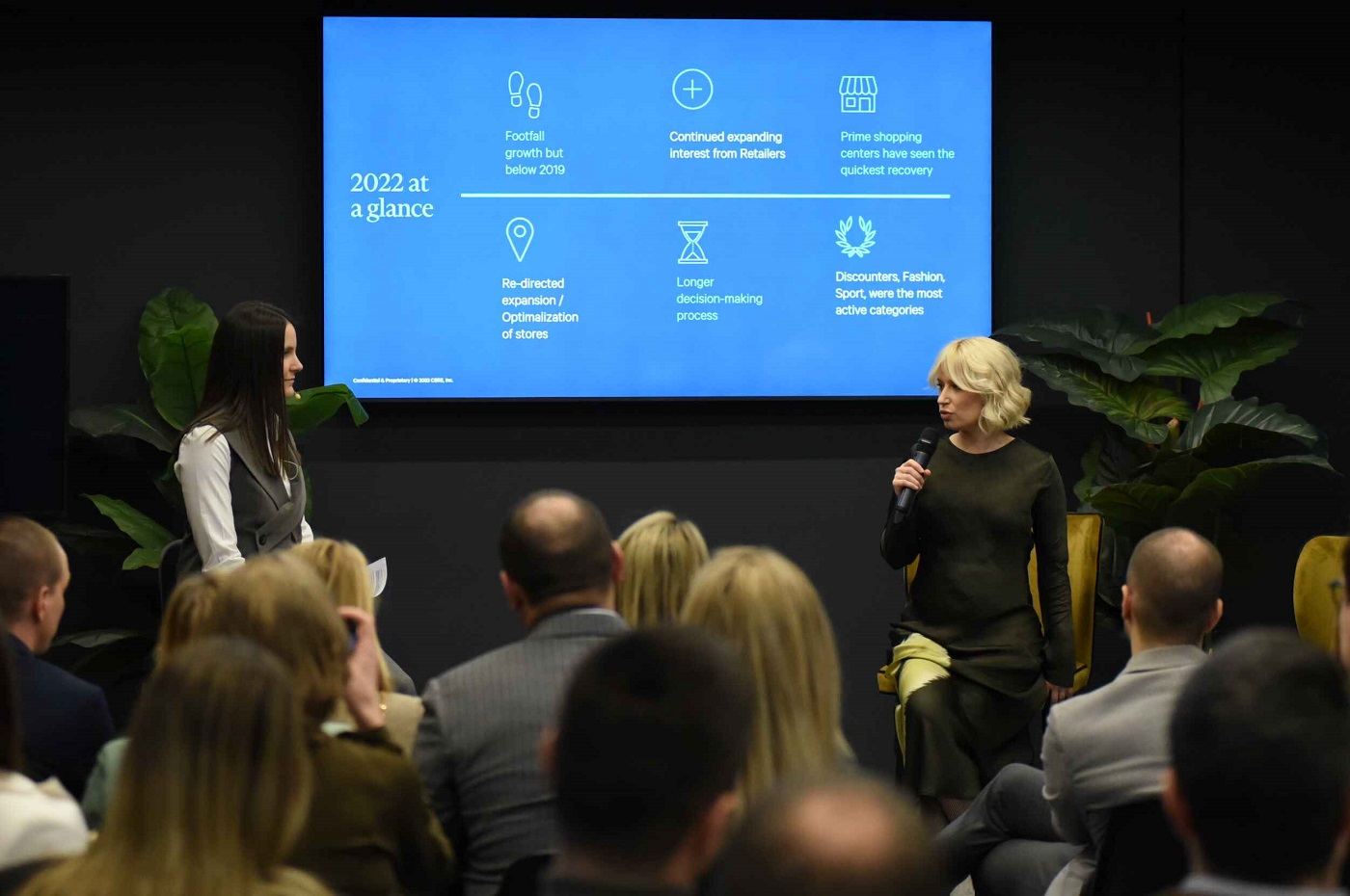 Jana Jovanovic, Head of Research SEE, Olivera Behara, Retail Leasing Manager