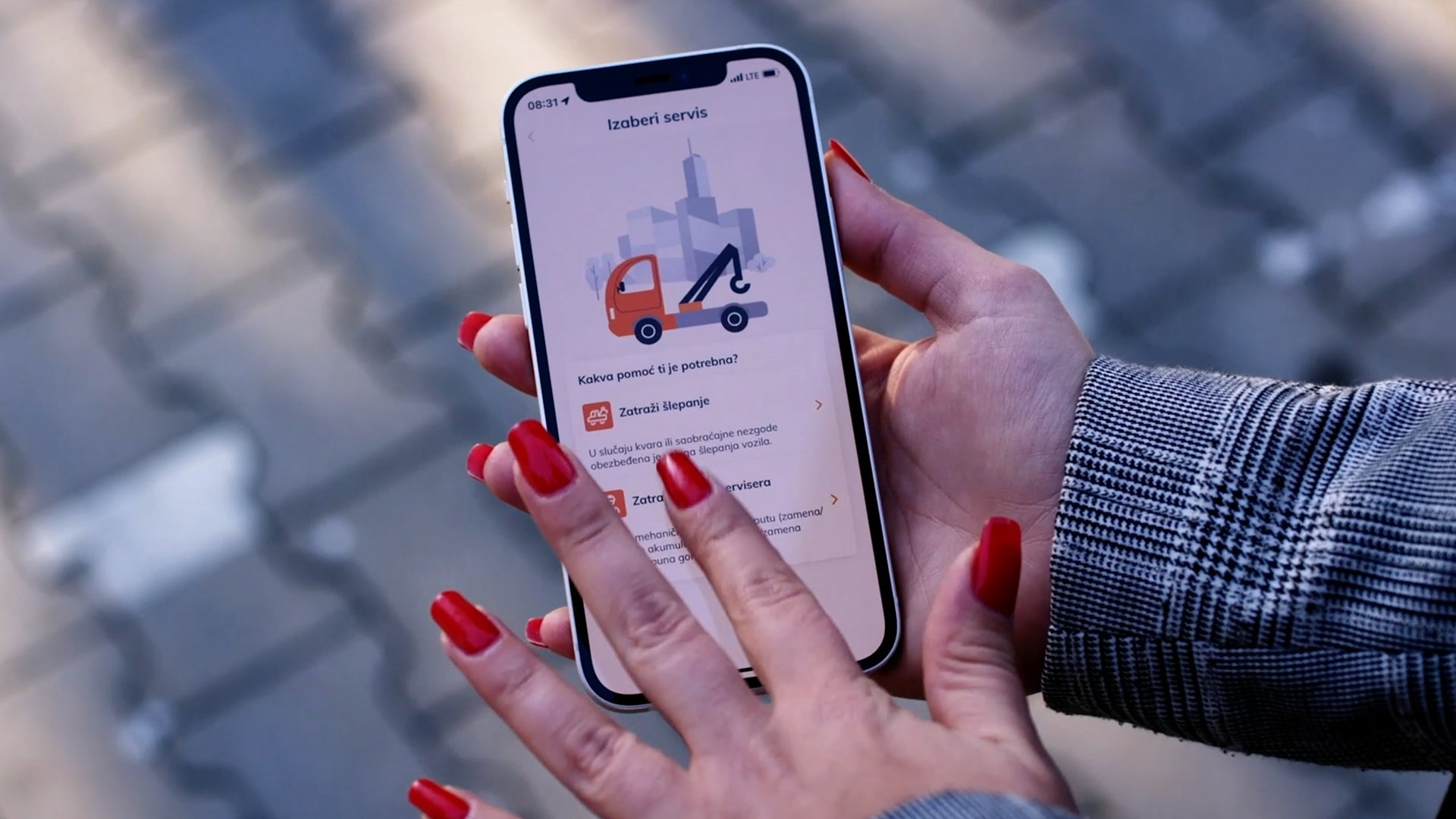 vozzi aplikacija pomoć na putu