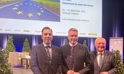 Prof Franz Schausberger, osnivačem IRE i austrijski kancelar Karl Nehamer i Obrad Tadić - SEI