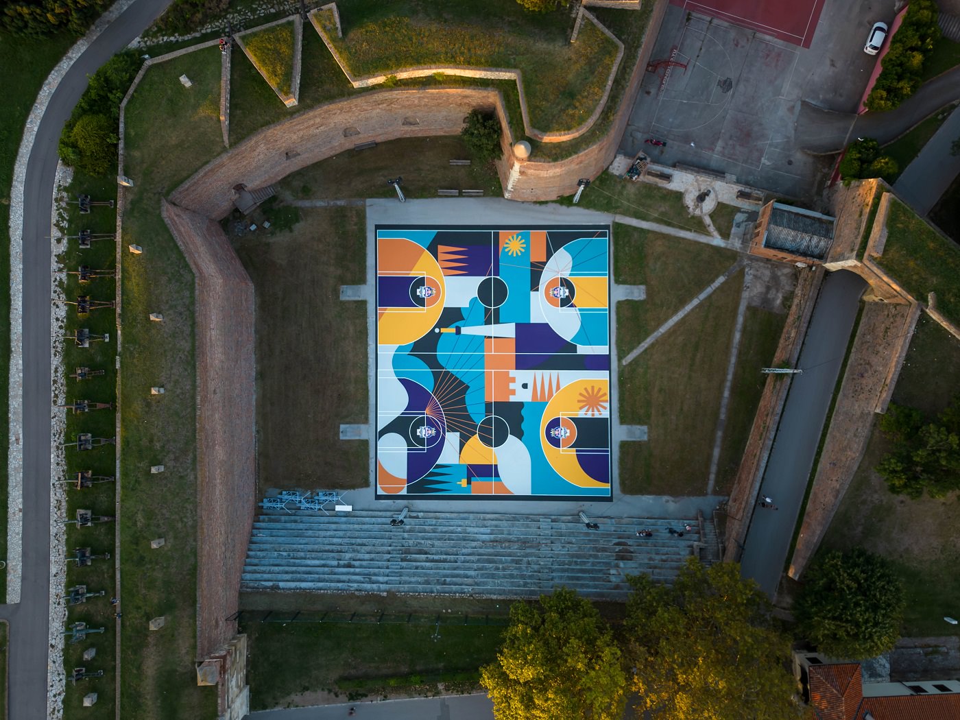 Slikanje terena na Kalemegdanu