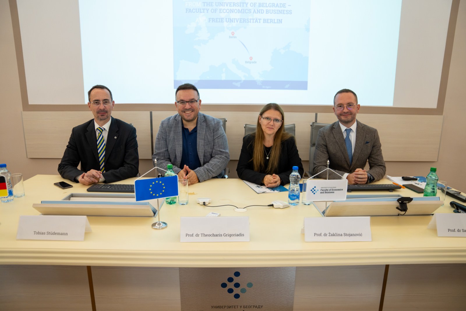 Tobias Studemann, Theocharis Grigoriadis, Žaklina Stojanović i Saša Ranđelović