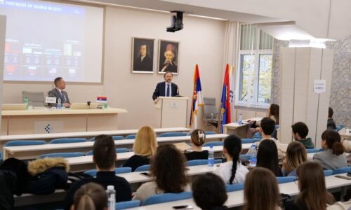 Predavanje nj.e. Emanuela Žiofrea na Ekonomskom fakultetu