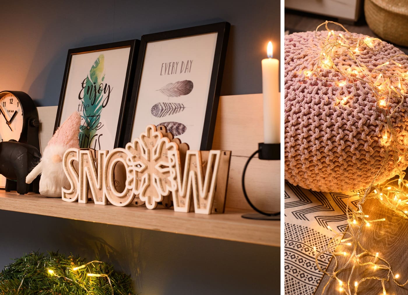 Dekor detalji u spavaćoj sobi 