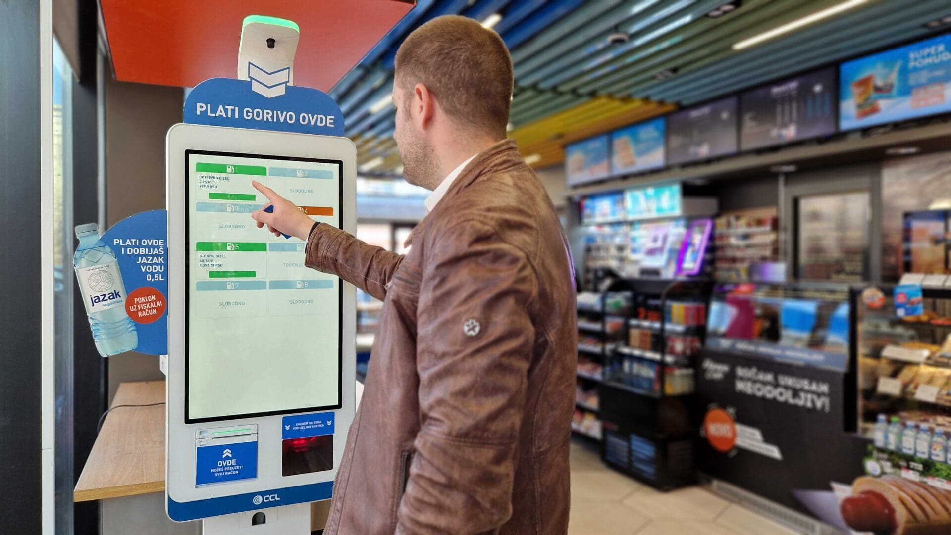 Plaćanje goriva NIS, samouslužne kase, samouslužna kasa