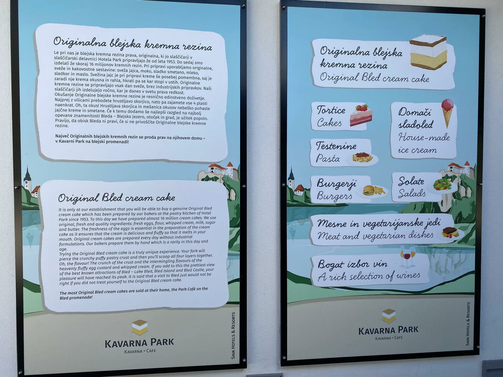 Krempita, Bled, hotel Park