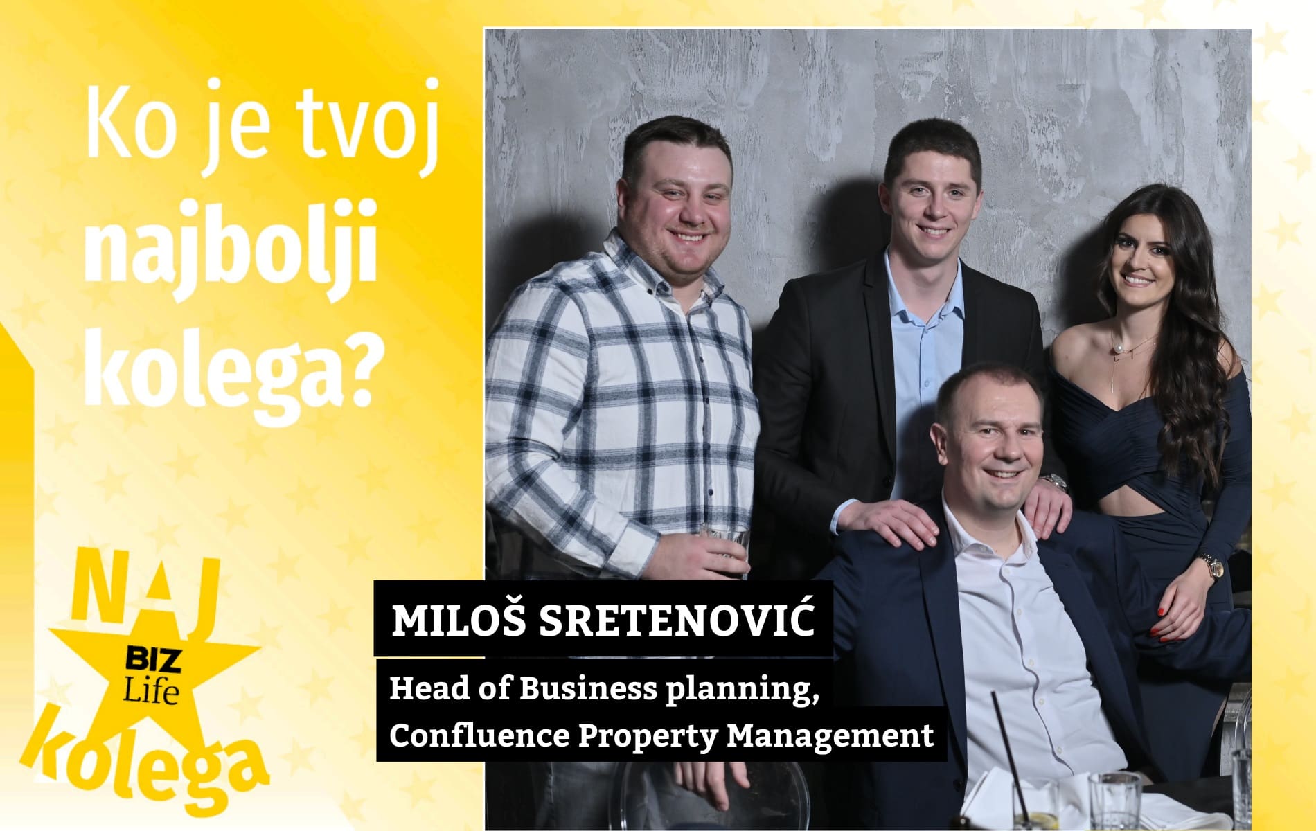 Miloš Sretenović, najkolega