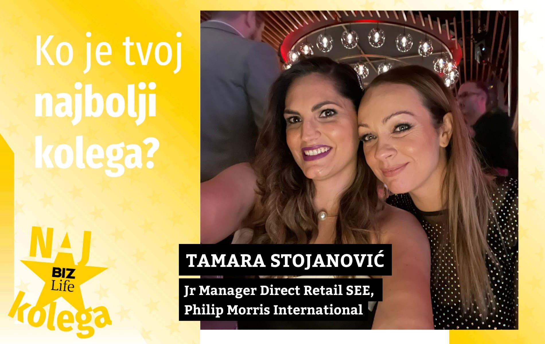 Tamara Stojanović, najkolega