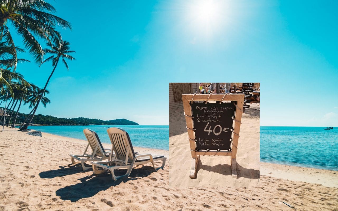 Ležaljke i suncobran