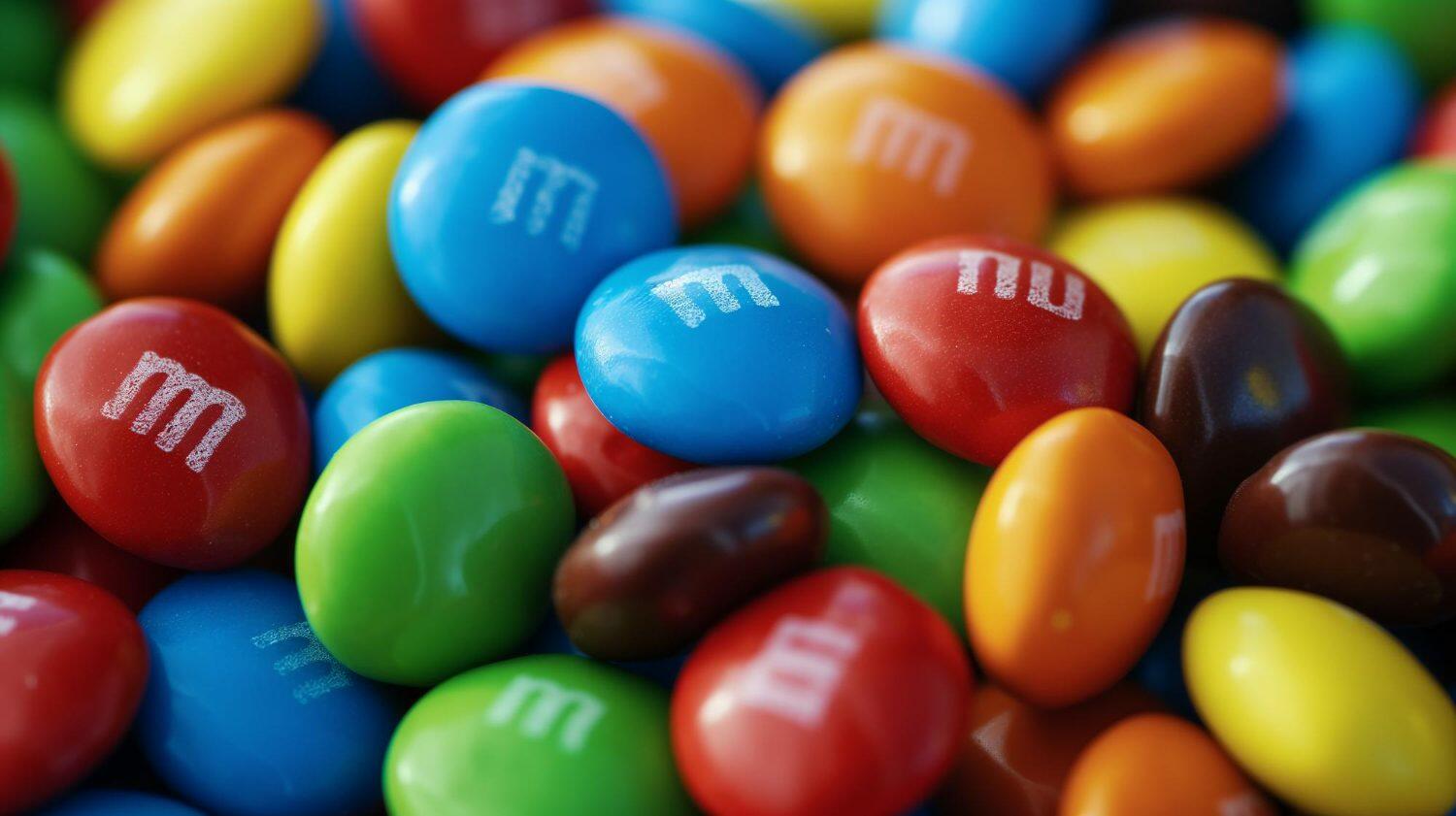 M&M, bombonice, bombone