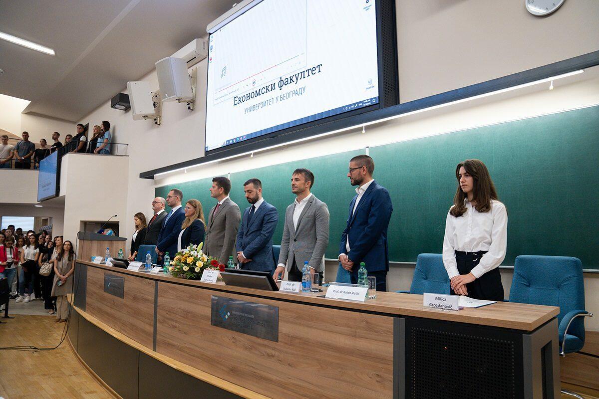 Govornici na prijemu studenata