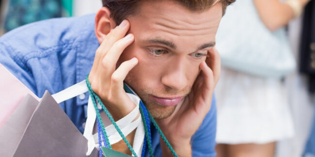 Šoping, kupovina, muškarci, dosada, prodavnica