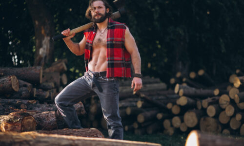 cepanje drva, drvoseča