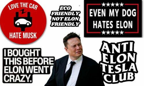 Ilon Mask, nalepnice