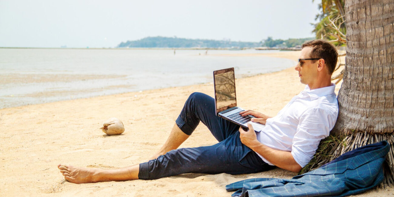 radite sa plaže, posao, rad od kuće