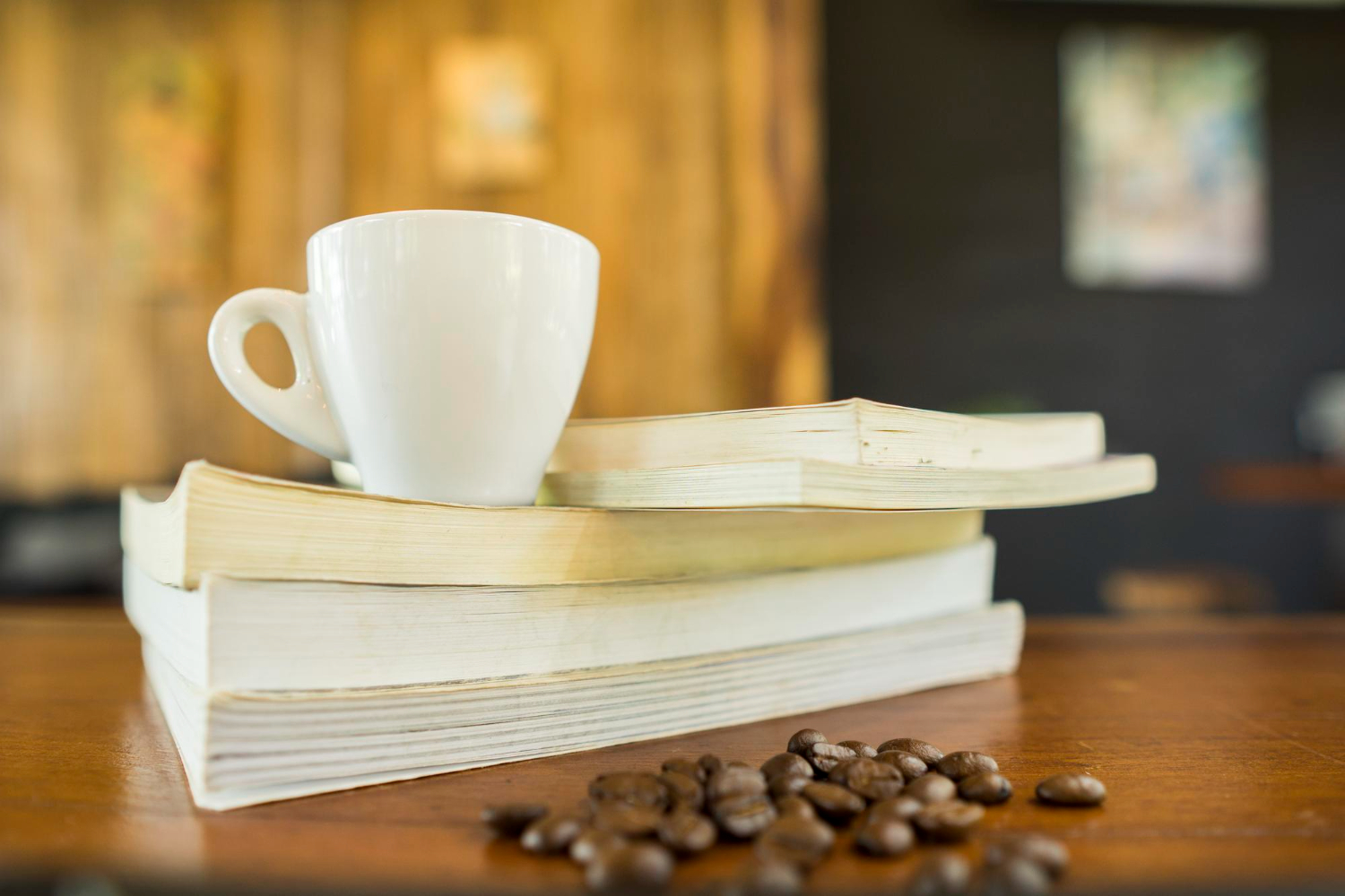 kafa, biblioteka, knjige