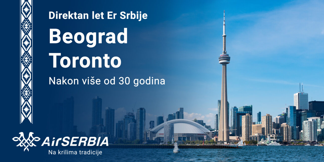Er Srbija, Toronto, avio-linija