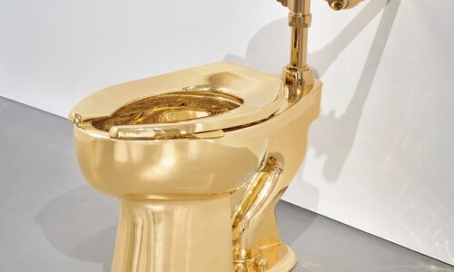 WC šolja, zlato, aukcija